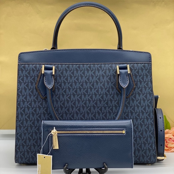 MICHAEL KORS MOTT LG SATCHEL CROSSBODY & WALLET - Picture 2 of 16